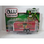 Auto World 1:64 Enclosed Trailer Rat Fink red