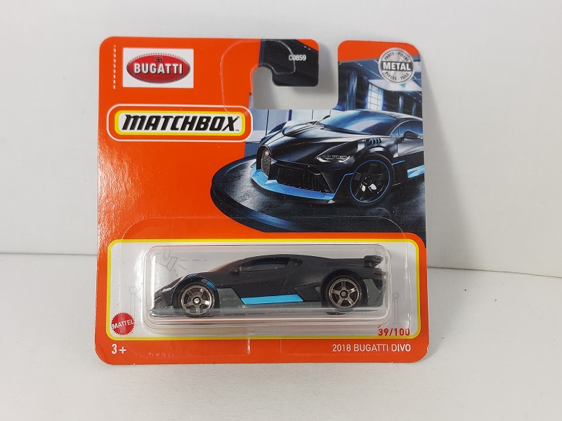 Matchbox 1:64 Bugatti Divo Black Mb2021