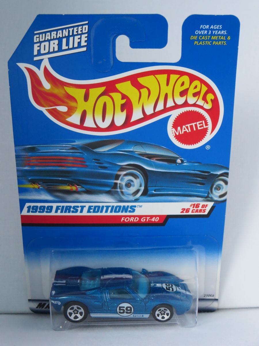 Hot Wheels 1:64 Ford GT40 blue HW1999