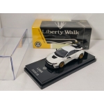 Paragon 1:64 Liberty Walk BMW i8 2018 LHD white with gold wheels