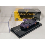 Paragon 1:64 Liberty Walk BMW i8 2018 LHD purple with gold wheels