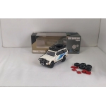 BM Creations 1:64 Mitsubishi Pajero 2nd gen. RHD Jungle Pack white