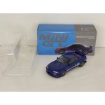 Mini GT 1:64 Nissan Skyline GT-R Top Secret VR32 RHD metallic blue