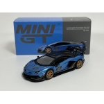 Mini GT 1:64 Lamborghini Aventador SVJ 63 LHD 2023 blue aegir