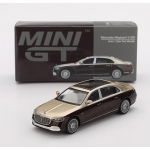 Mini GT 1:64 Mercedes-Maybach S680 2024 LHD gold dark red metallic