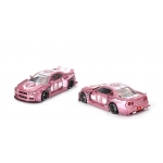 Mini GT 1:64 Nissan Skyline GT-R R34 Kaido Racing Factory V1 1999 pink