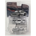 Pop Race 1:64 Nissan Skyline GT-R V8 Drift Hakosuka metallic silver