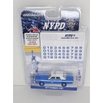 Greenlight 1:64 Plymouth Fury 1977 (NYPD) with NYPD Squad Number Decal Sheet