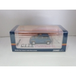 Inno 1:64 Honda City Turbo II 1984 blue version with white Motocompo