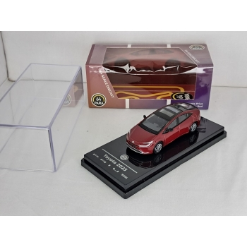 Paragon 1:64 Toyota Prius 2023 LHD red