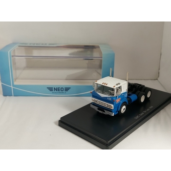 Neo 1:64 GMC Steel Tilt Cab Sleeper 1964 blue