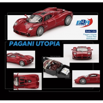 BBR 1:64 Pagani Utopia 2023 dubai red
