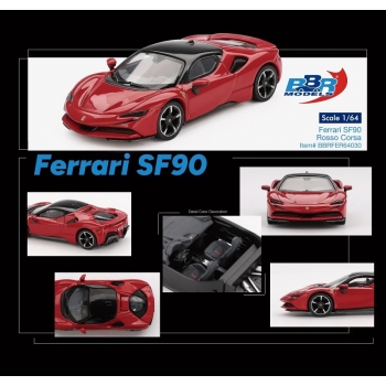 BBR 1:64 Ferrari SF90 2024 rosso corsa