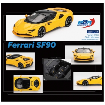 BBR 1:64 Ferrari SF90 2024 giallo modena