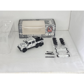 BM Creations 1:64 Land Rover Defender 110 Pick Up 6x6 Acc Pack 2016 camouflage white