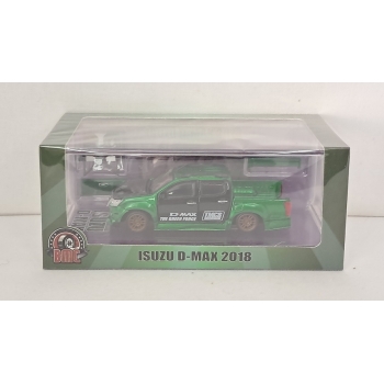 BM Creations 1:64 Isuzu D-Max Low Rider Malaysia Excluisive green