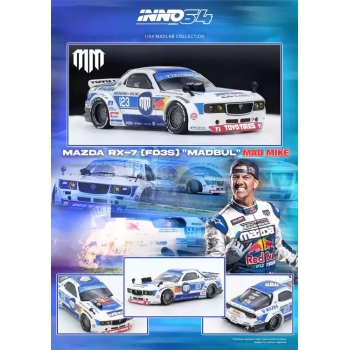 Inno 1:64 Mazda RX7 (FD3S) Pandem Rocket Bunny Madbul Madlab Collection
