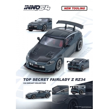 Inno 1:64 Top Secret Nissan Fairlady Z (RX34) stealth grey