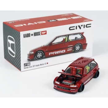 Mini GT 1:64 Honda Civic (EF) Kaido Works V2 red