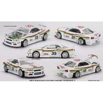 Mini GT 1:64 Nissan Skyline GT-R (R34) TAMIYA x KAIDO HOUSE The GRASSHOPPER V1 1999