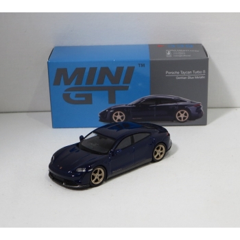 Mini GT 1:64 Porsche Taycan Turbo S RHD blue purple metallic