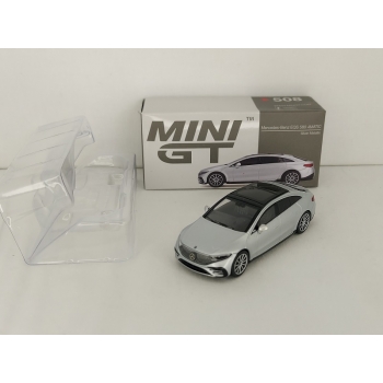 Mini GT 1:64 Mercedes Benz EQS 580 4Matic High-Tech LHD silver