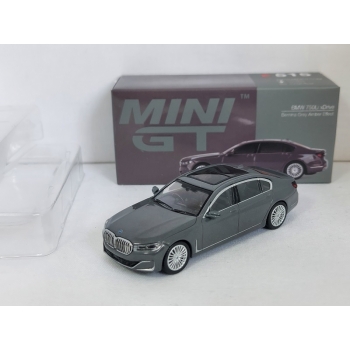 Mini GT 1:64 BMW 750Li xDrive Bernina RHD grey amber effect