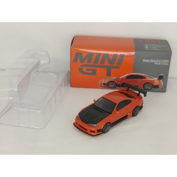 Mini GT 1:64 Nissan Silvia S15 D-Max RHD metallic orange