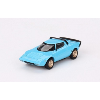 Mini GT 1:64 Lancia Stratos HF Stradale 1975 LHD azzuro chiaro