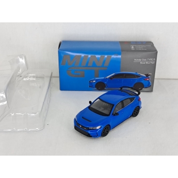 Mini GT 1:64 Honda Civic Type R 2023 LHD boost blue pearl