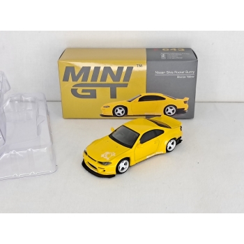 Mini GT 1:64 Nissan Silvia (S15) Rocket Bunny RHD bronze yellow