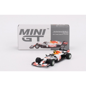 Mini GT 1:64 Red Bull RB16B #11 Sergio Perez 3rd place Turkish Grand Prix 2021