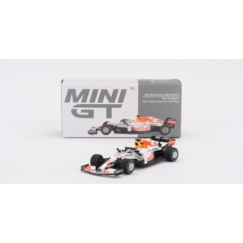 Mini GT 1:64 Red Bull RB16B #33 Max Verstappen 2nd place Turkish Grand Prix 2021