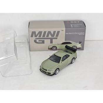 Mini GT 1:64 Nissan Skyline GT-R R34 Tommykaira R-Z 1999 RHD millenium jade