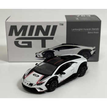 Mini GT 1:64 Lamborghini Huracan Sterrato RHD 2023 bianco asopo
