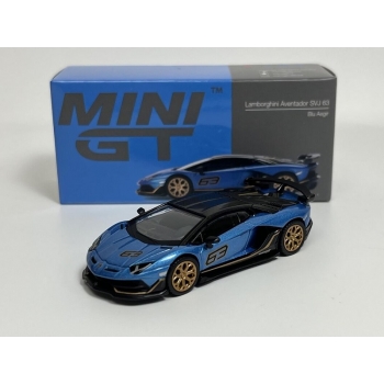 Mini GT 1:64 Lamborghini Aventador SVJ 63 LHD 2023 blue aegir