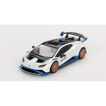 Mini GT 1:64 Lamborghini Huracan STO 2023 LHD Bianco Asopo