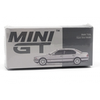 Mini GT 1:64 BMW 750 IL 2000 RHD aspen silver metallic