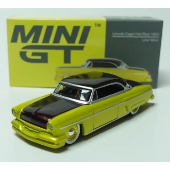 Mini GT 1:64 Lincoln Capri Hot Rod LHD 1954 lime yellow