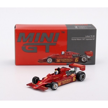 Mini GT 1:64 Lotus 78 #6 Gunnar Nilsson Japanese GP 1977
