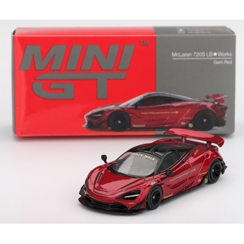 Mini GT 1:64 McLaren 720S LB Works 2022 LHD gem red