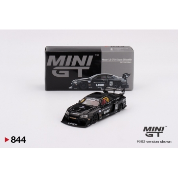 Mini GT 1:64 Nissan LB-ER34 Super Silhouette Skyline RHD black