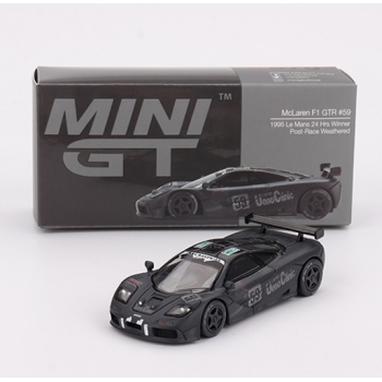 Mini GT 1:64 McLaren F1 GTR #59 Post-Race Weathered Le Mans 1995