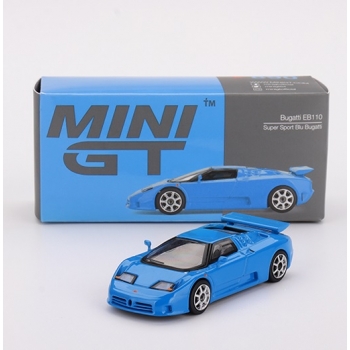 Mini GT 1:64 Bugatti EB110 Super Sport LHD 1995 blu bugatti