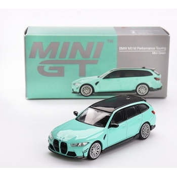 Mini GT 1:64 BMW M3 M Performance Touring 2022 LHD mint green
