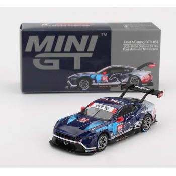Mini GT 1:64 Ford Mustang GT3 #64 Ford Multimatic Motorsports IMSA Daytona 2024