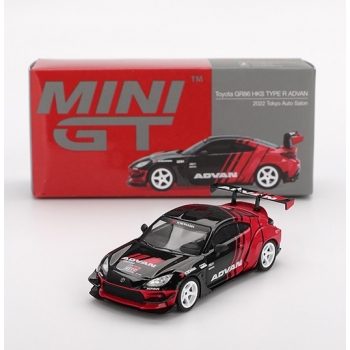 Mini GT 1:64 Toyota GR86 HKS TYPE R Advan RHD Tokyo Auto Salon 2022