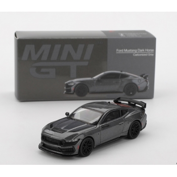 Mini GT 1:64 Ford Mustang Dark Horse 2024 LHD carbonized gray