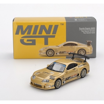 Mini GT 1:64 Toyota Supra (A80) Top Secret GT-300 Top Secret RHD gold
