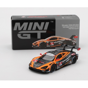 Mini GT 1:64 McLaren 720S GT3 Evo Pfaff Motorsports IMSA Daytona 24h 2024